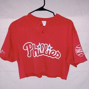 Phillies MLB crop top